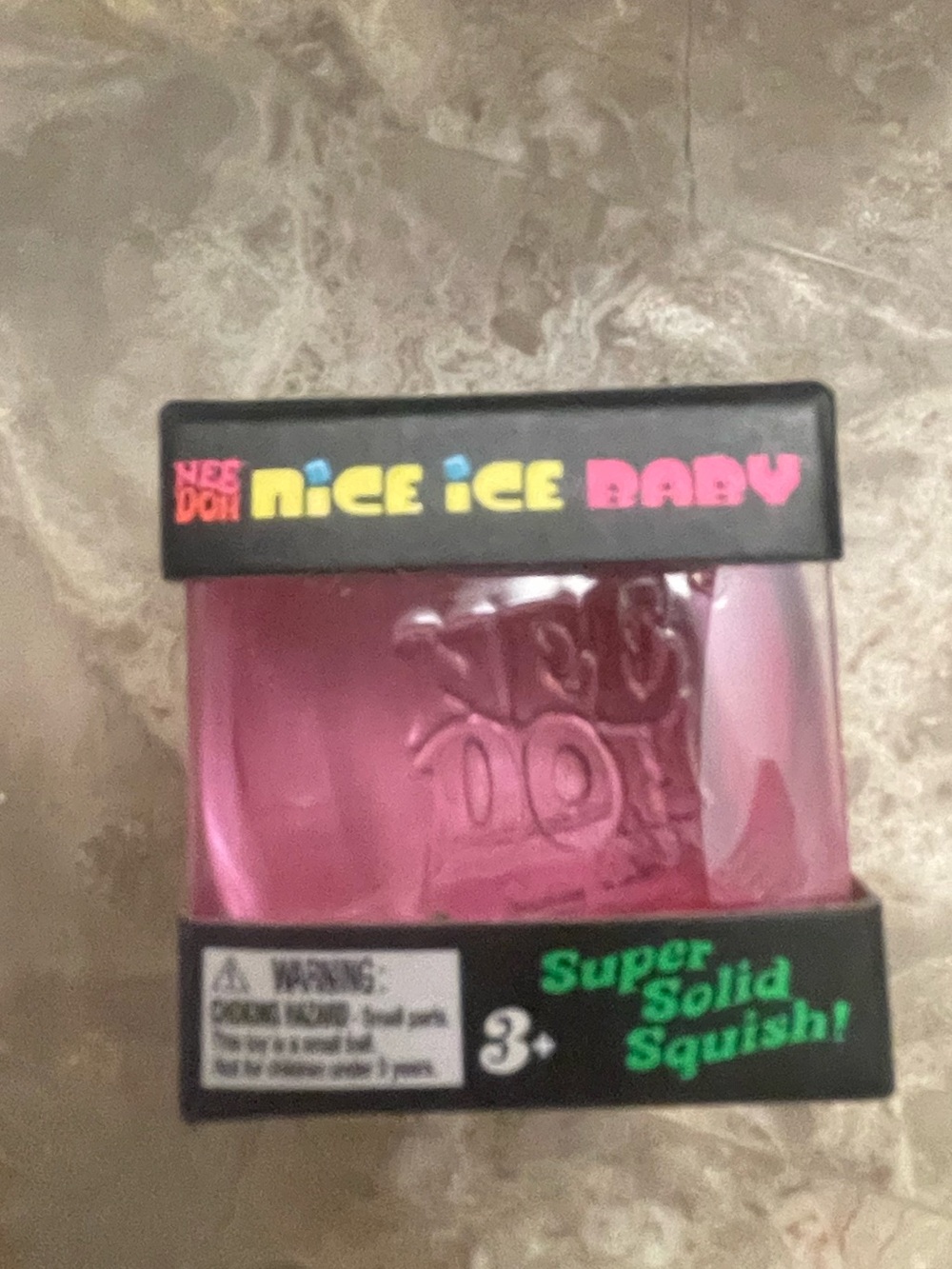 Nice Ice Baby Super Solid Squish Pink or Blue  Squishy